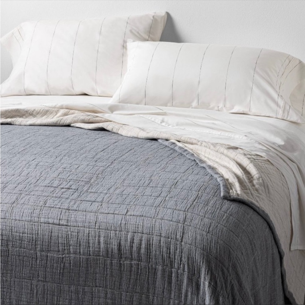 Matelassé Quilted Coverlet - Hearth & Hand with Magnolia size full/queen